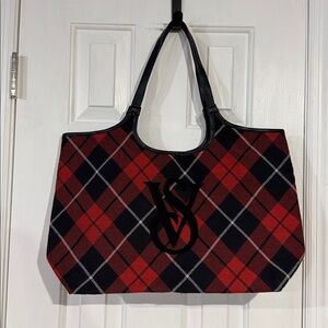 NWOT | Victoria’s Secret Holiday Plaid Tote Bag